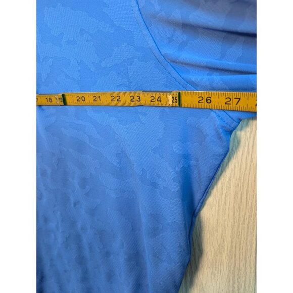 Peter Millar Pullover Mens XXL Blue Camo Quarter Zip Performance Golf Jacket - Picture 7 of 8